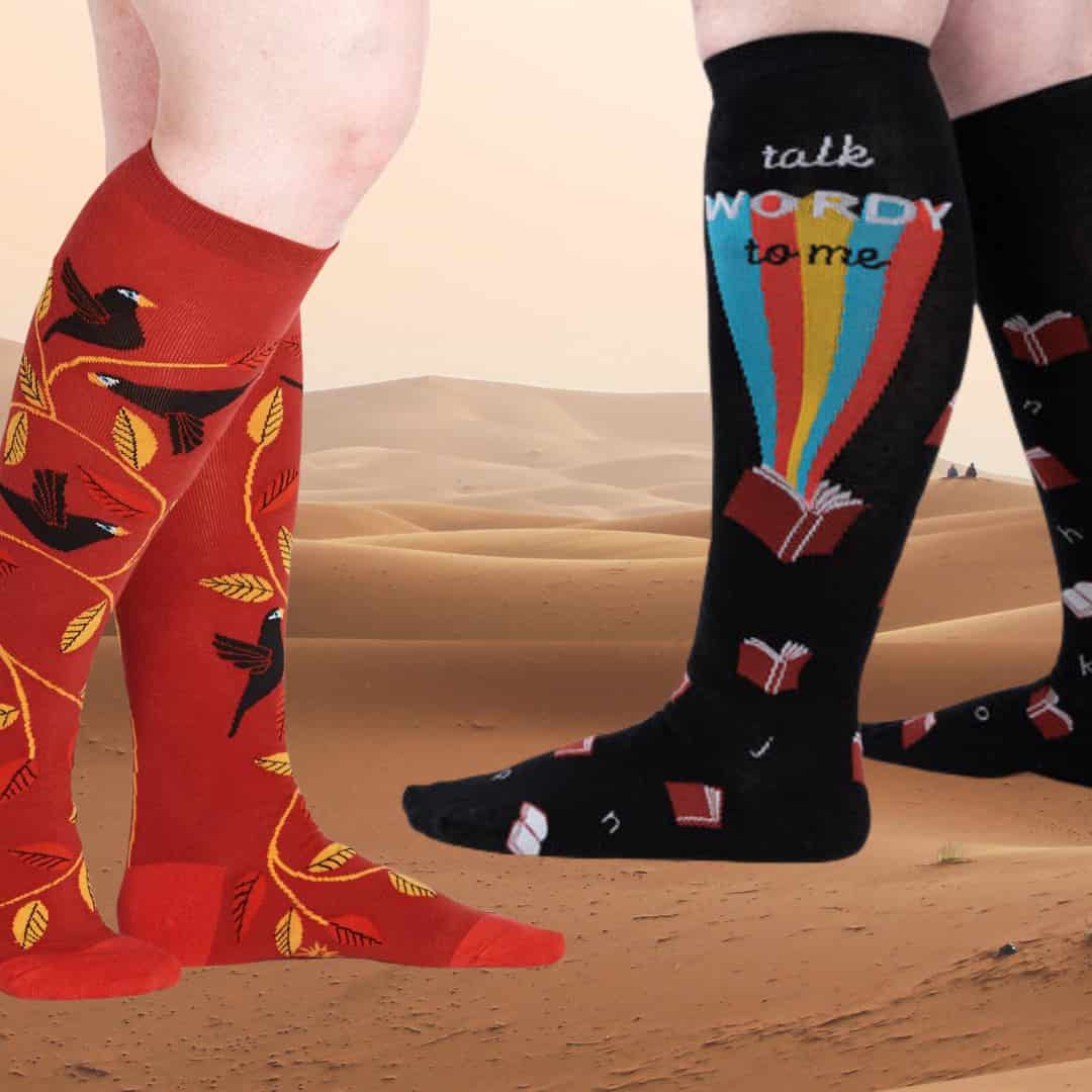 Women's Knee high socks with extra stretch - quality socks for people with larger legs, strong calves or needing more room in the stretch of a knee high sock.