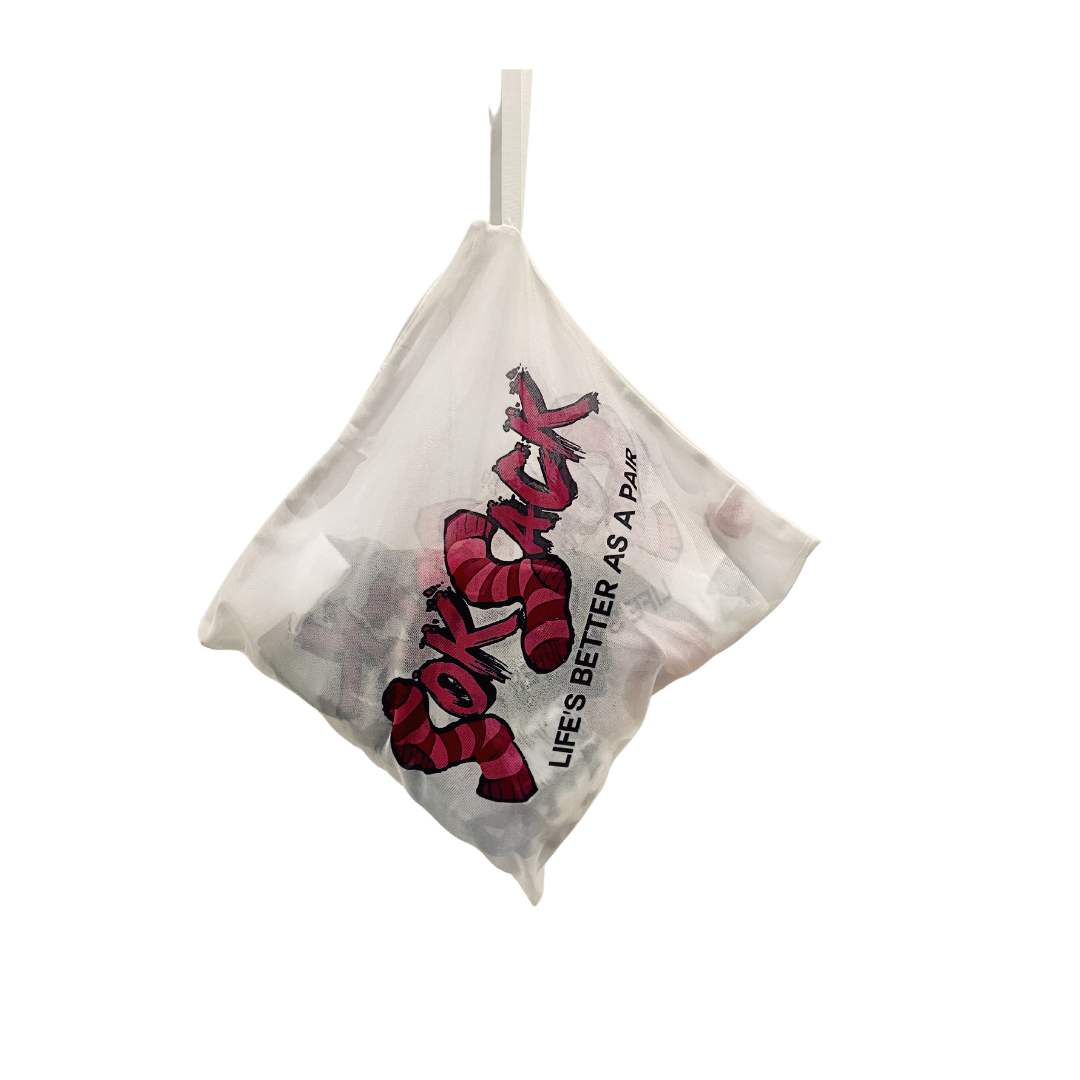 The Soksack - a washing bag for socks. Store and wash your socks so you never lose another sock again.