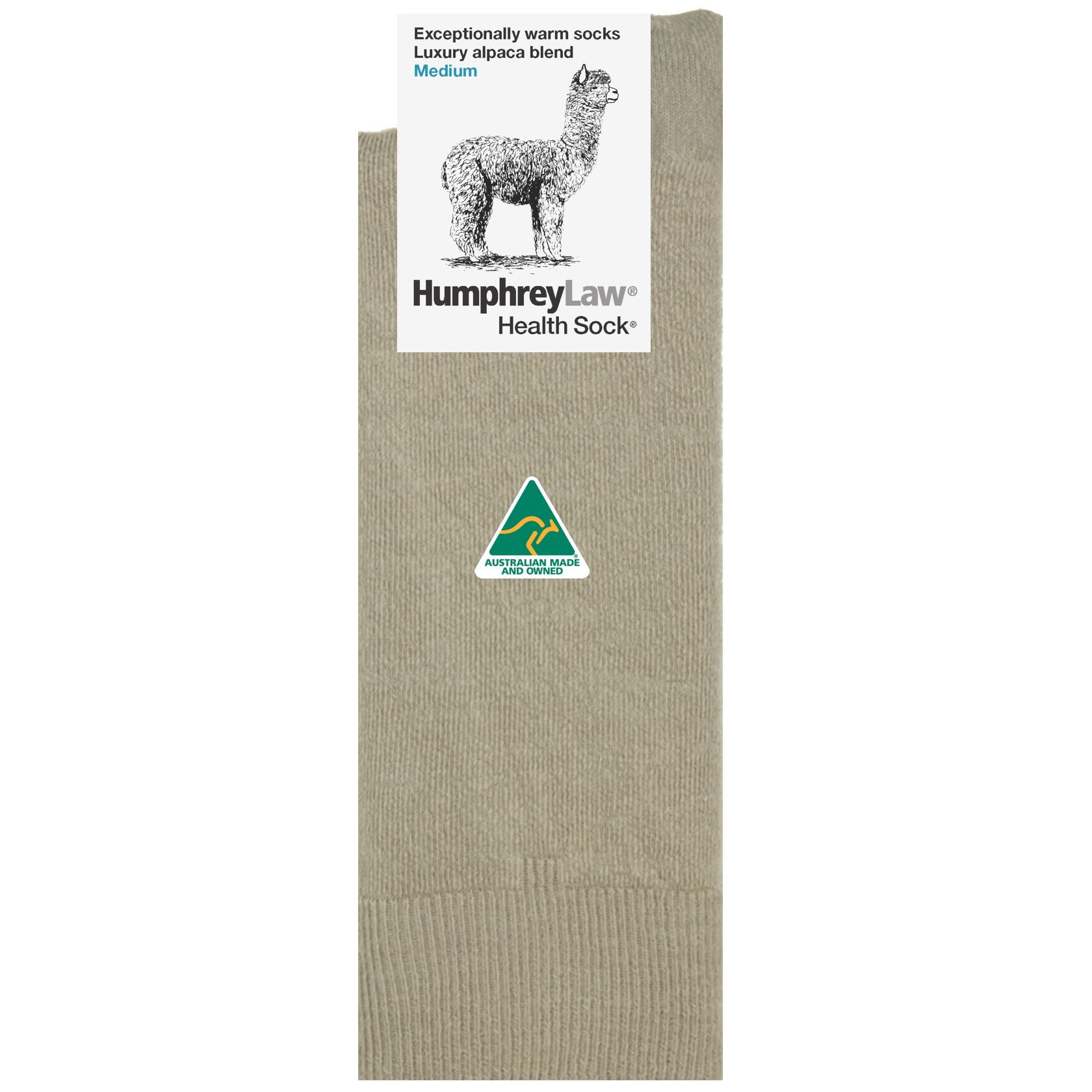 Exceptionally Warm Luxury Alpaca Blend Crew Socks in Sandstone - The Sockery