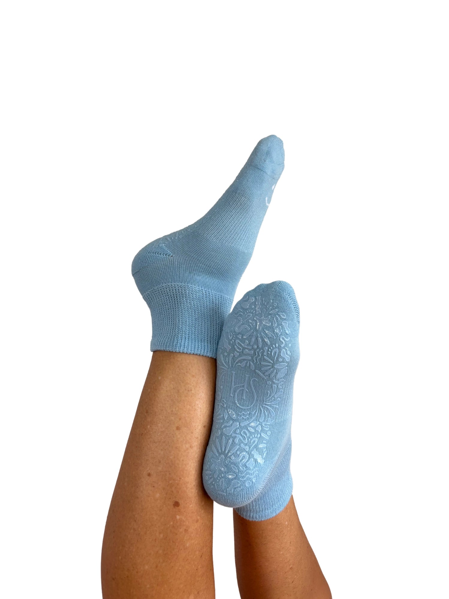Therapeutic Grip Socks in Light Blue S/M - The Sockery