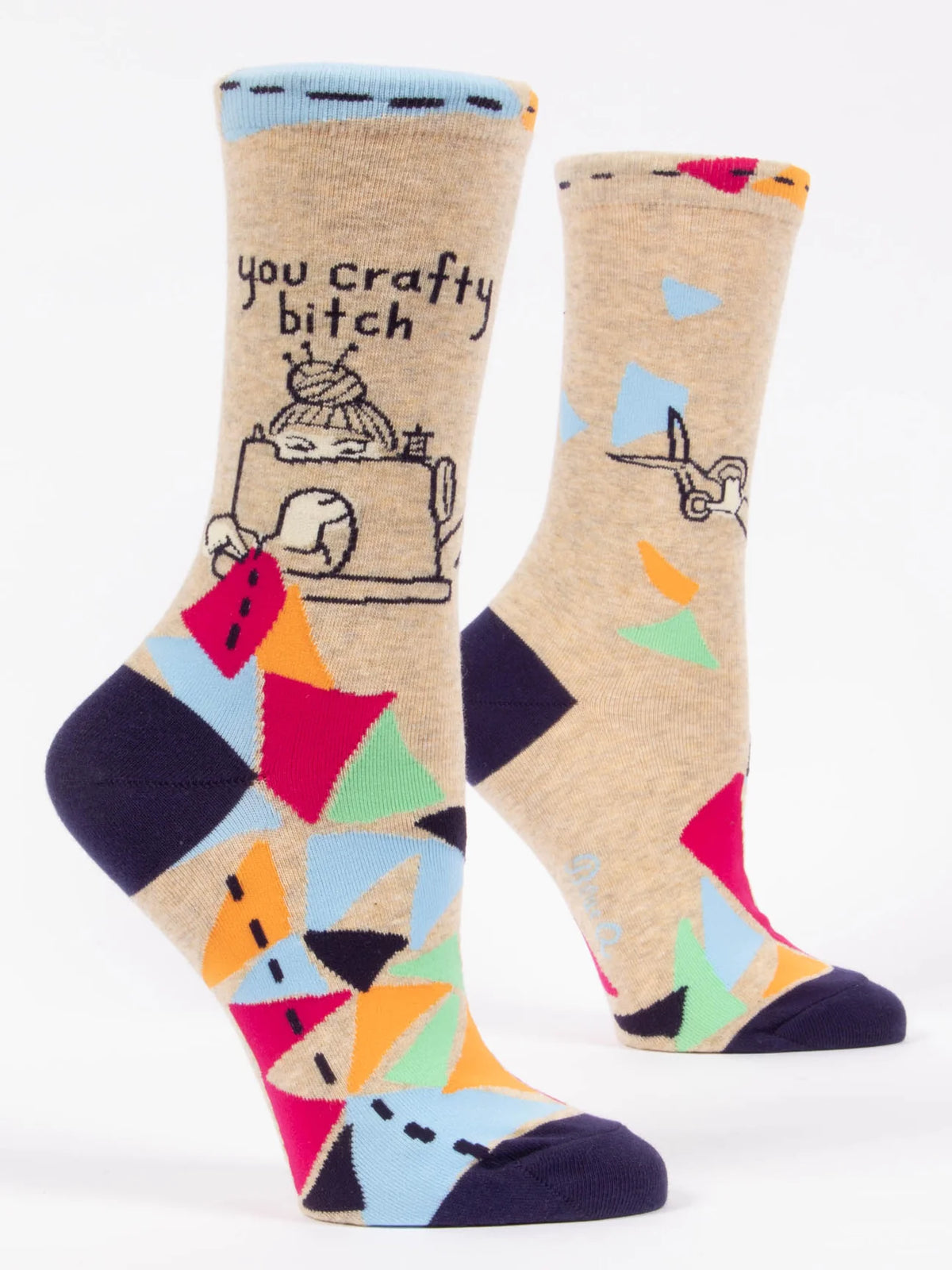 You Crafty Bitch Womens Crew Sock - THE SOCKERY