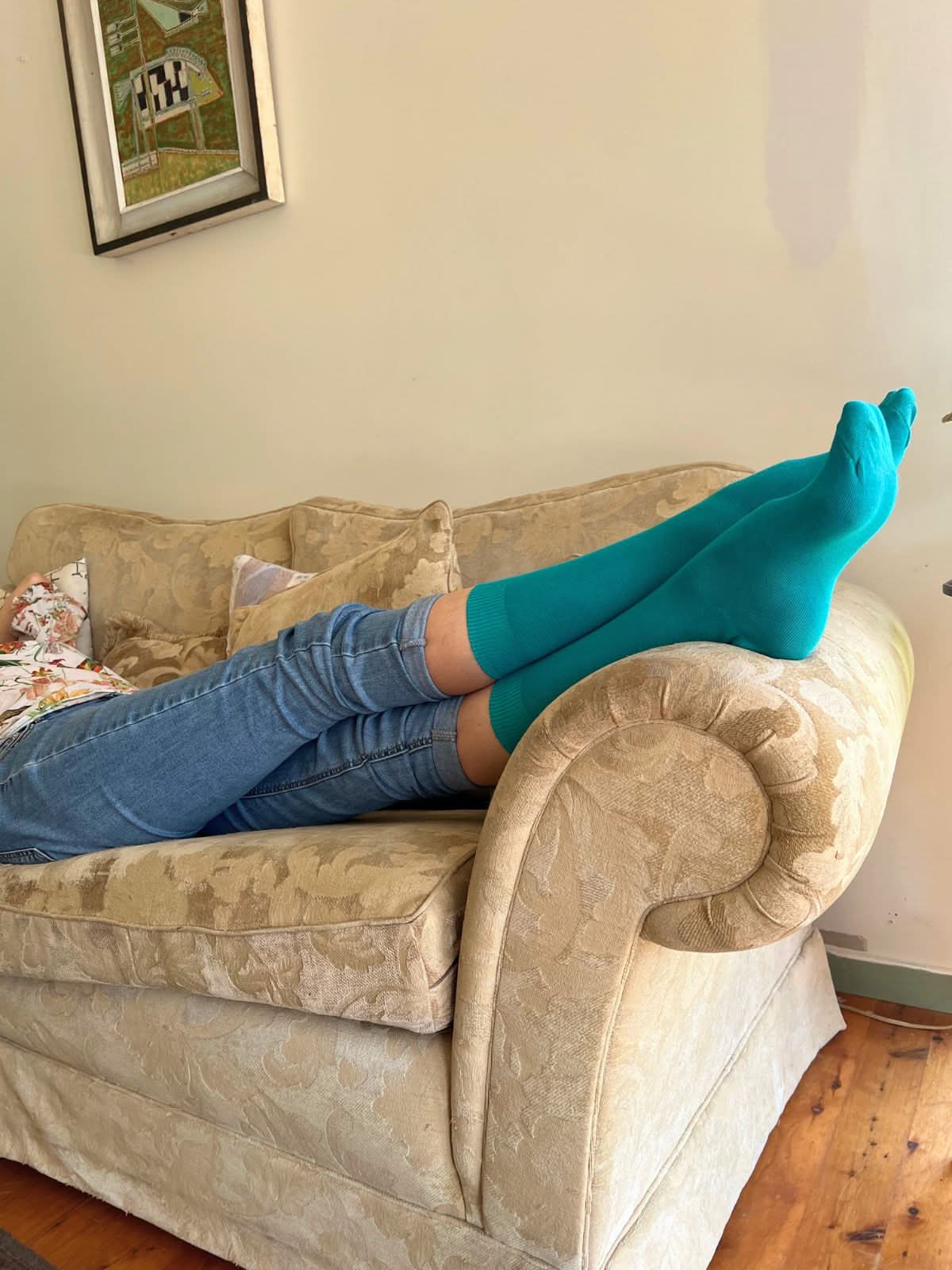 Cotton Crew Sock in Jade - Aussie Made