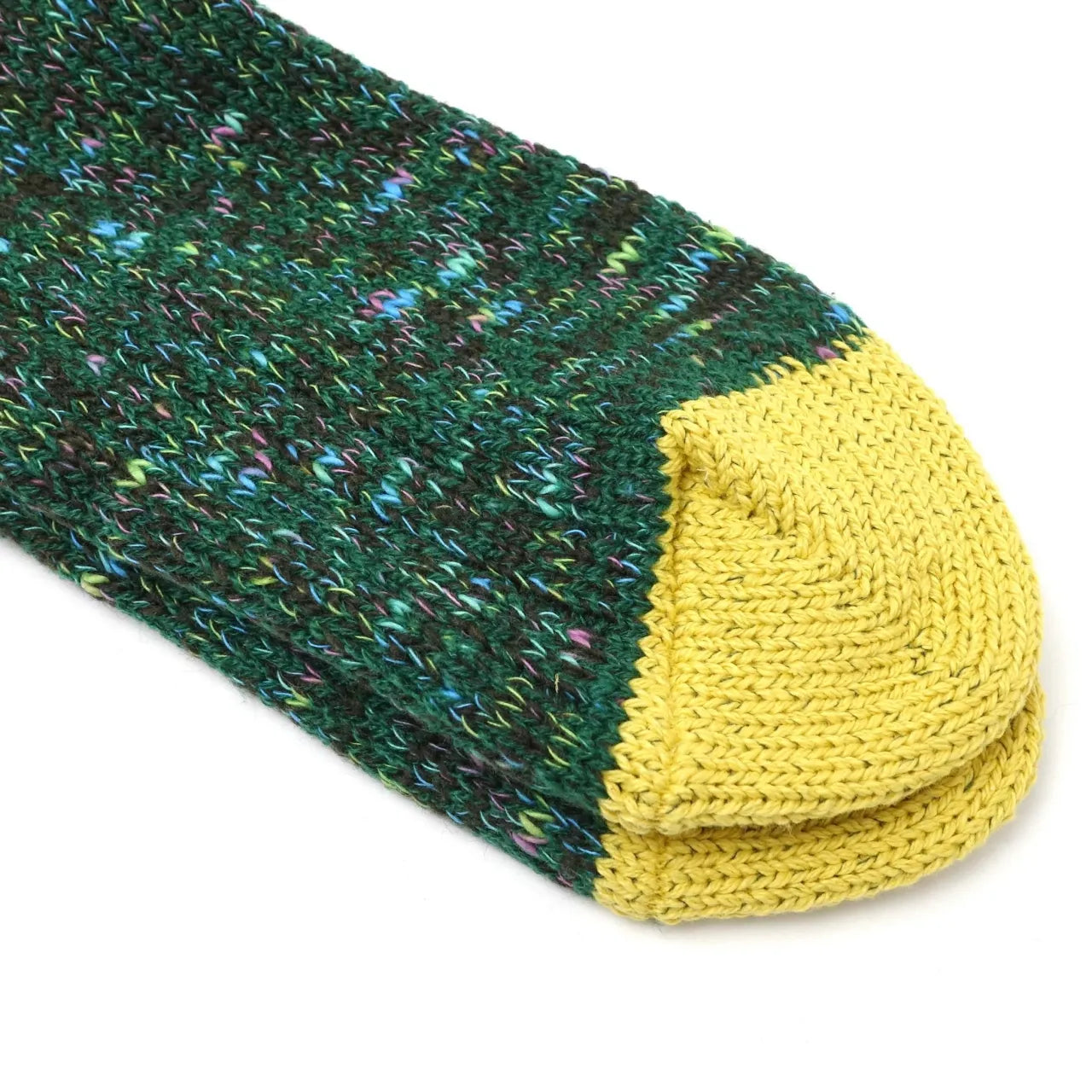 Jazzy Cotton Crew Sock in Green