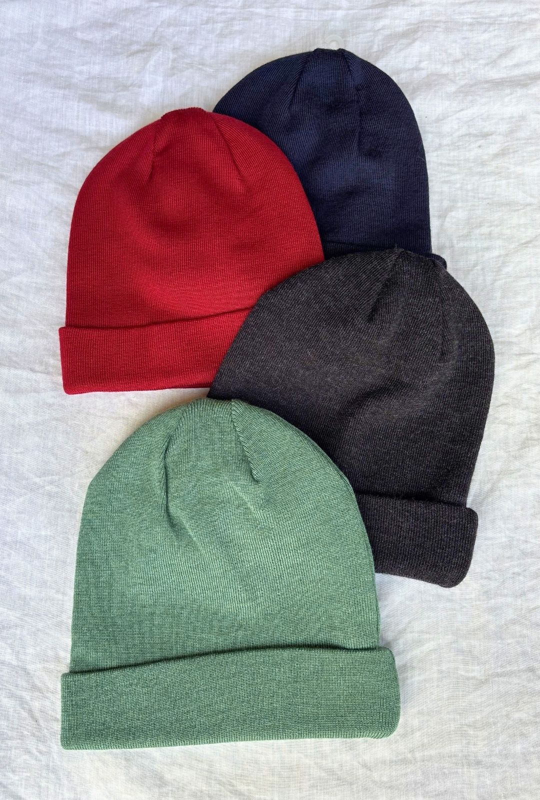 Merino Wool Beanie in Navy, Australian Made