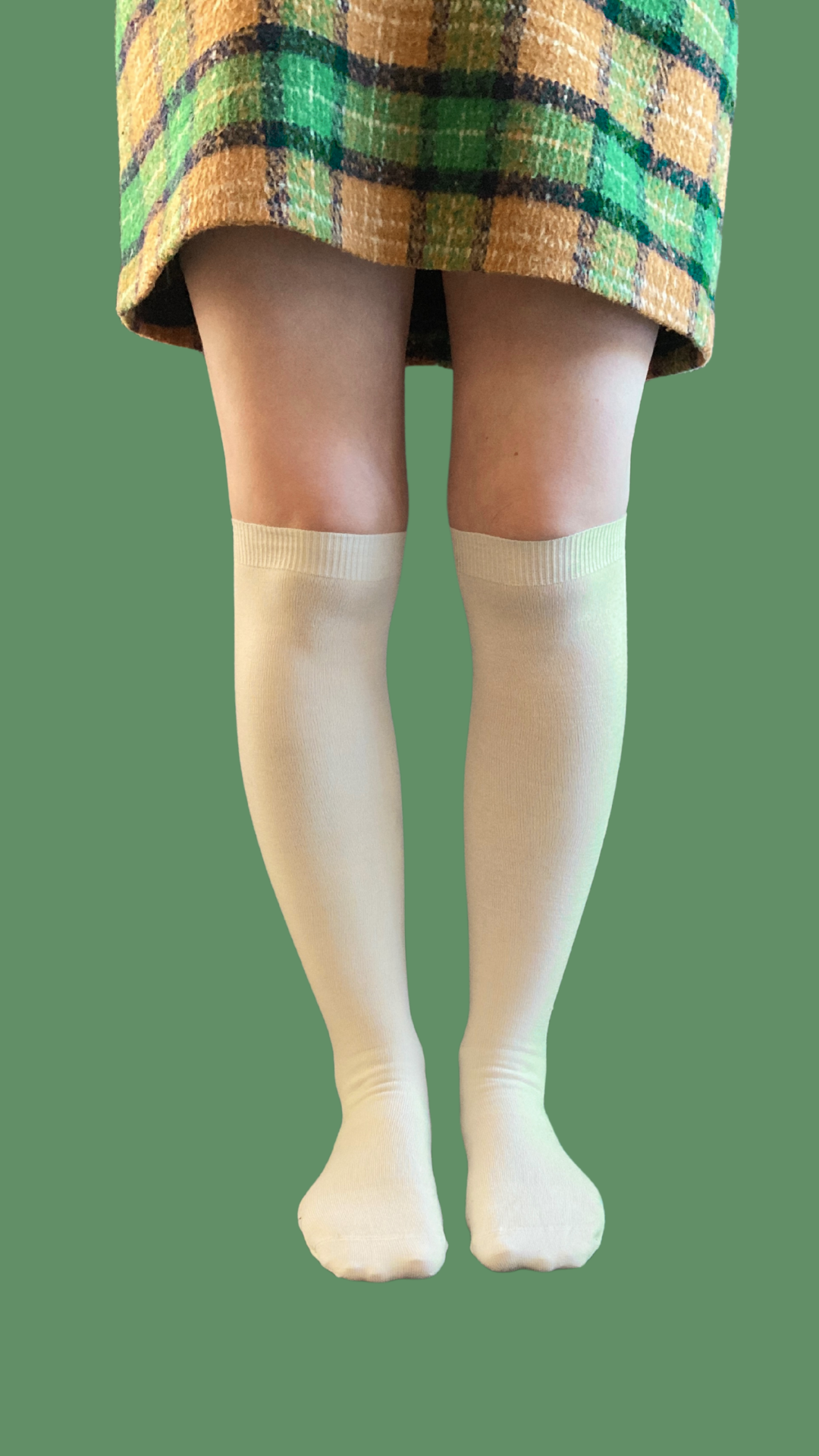 Merino Wool Women's Knee High Socks in Natural - Aussie Made