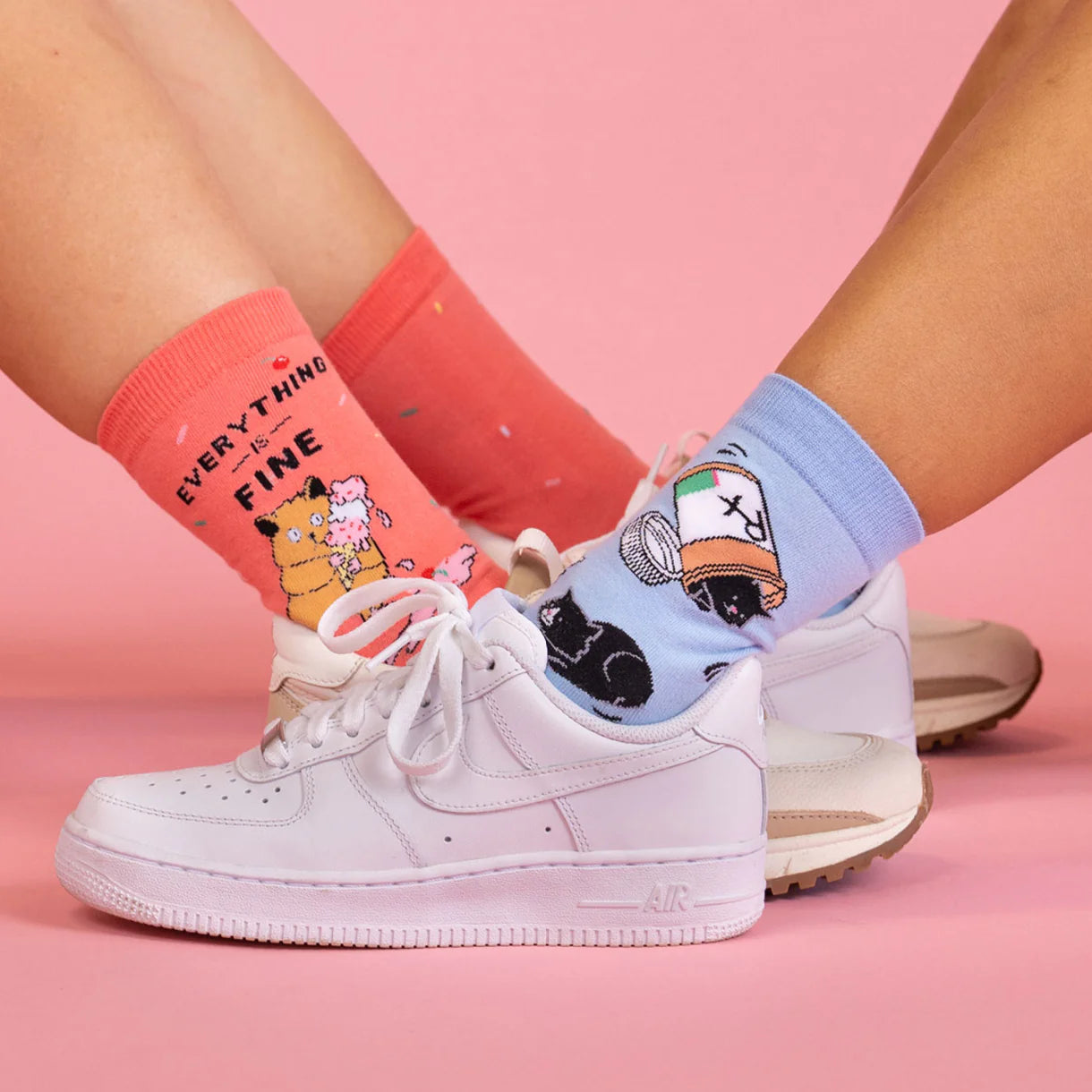 Purr-Scription for Happiness Women's Crew Socks