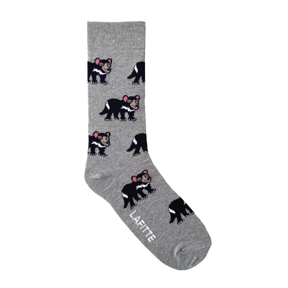 Tasmanian Devil Crew Socks - Aussie Made - The Sockery