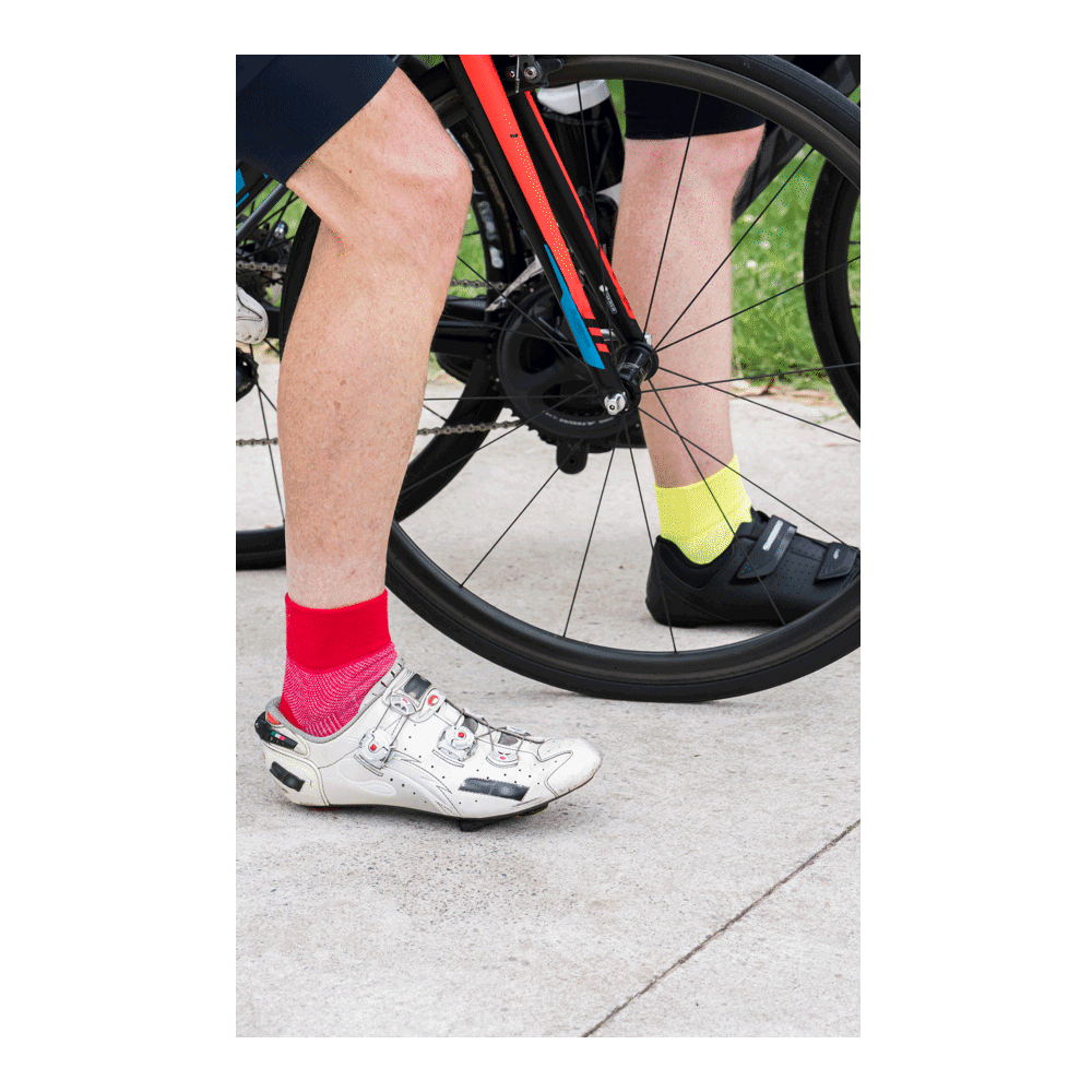 Cycling Merino and Coolmax Socks in Red