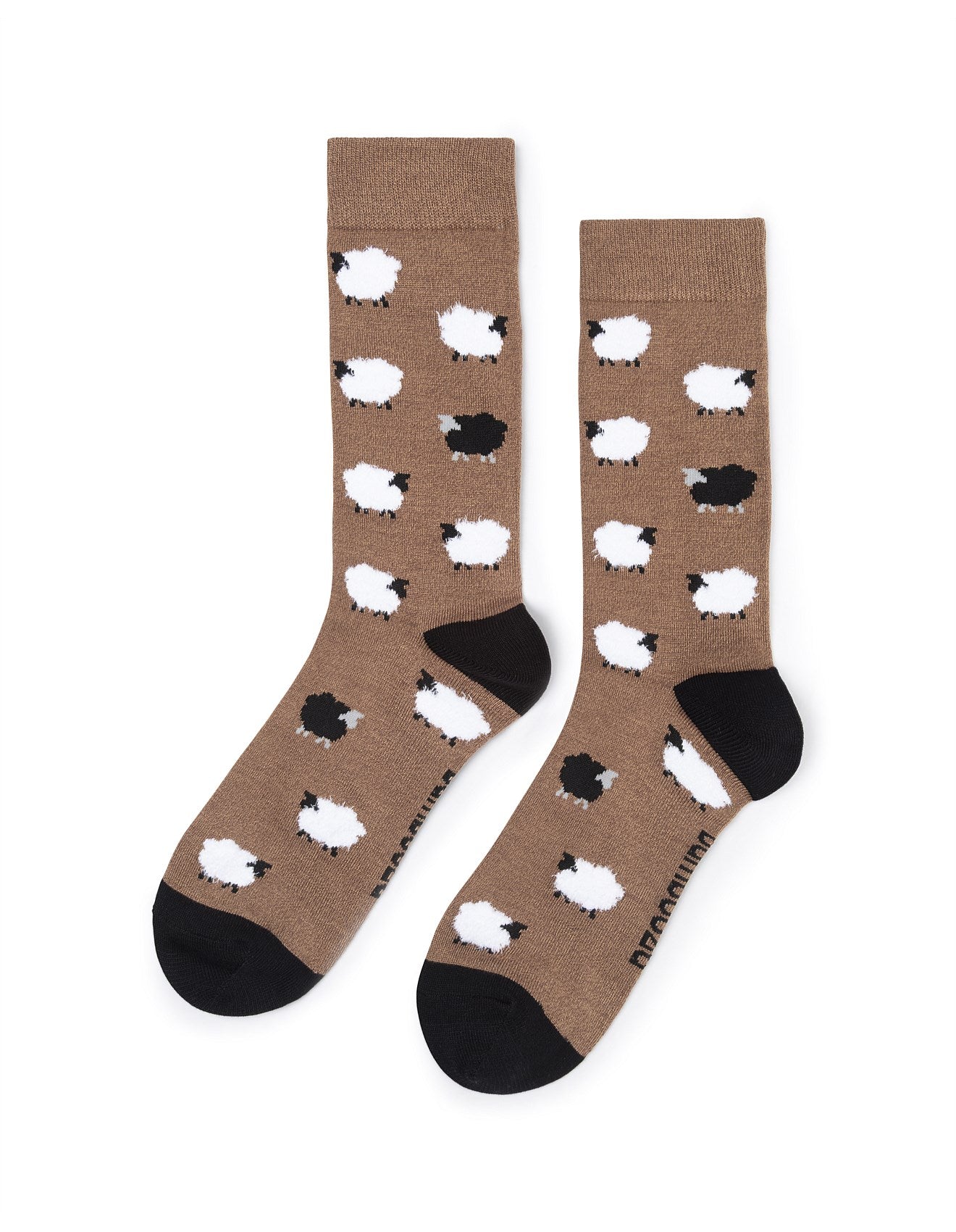 Fluffy Black Sheep Men's Bamboo Crew Socks