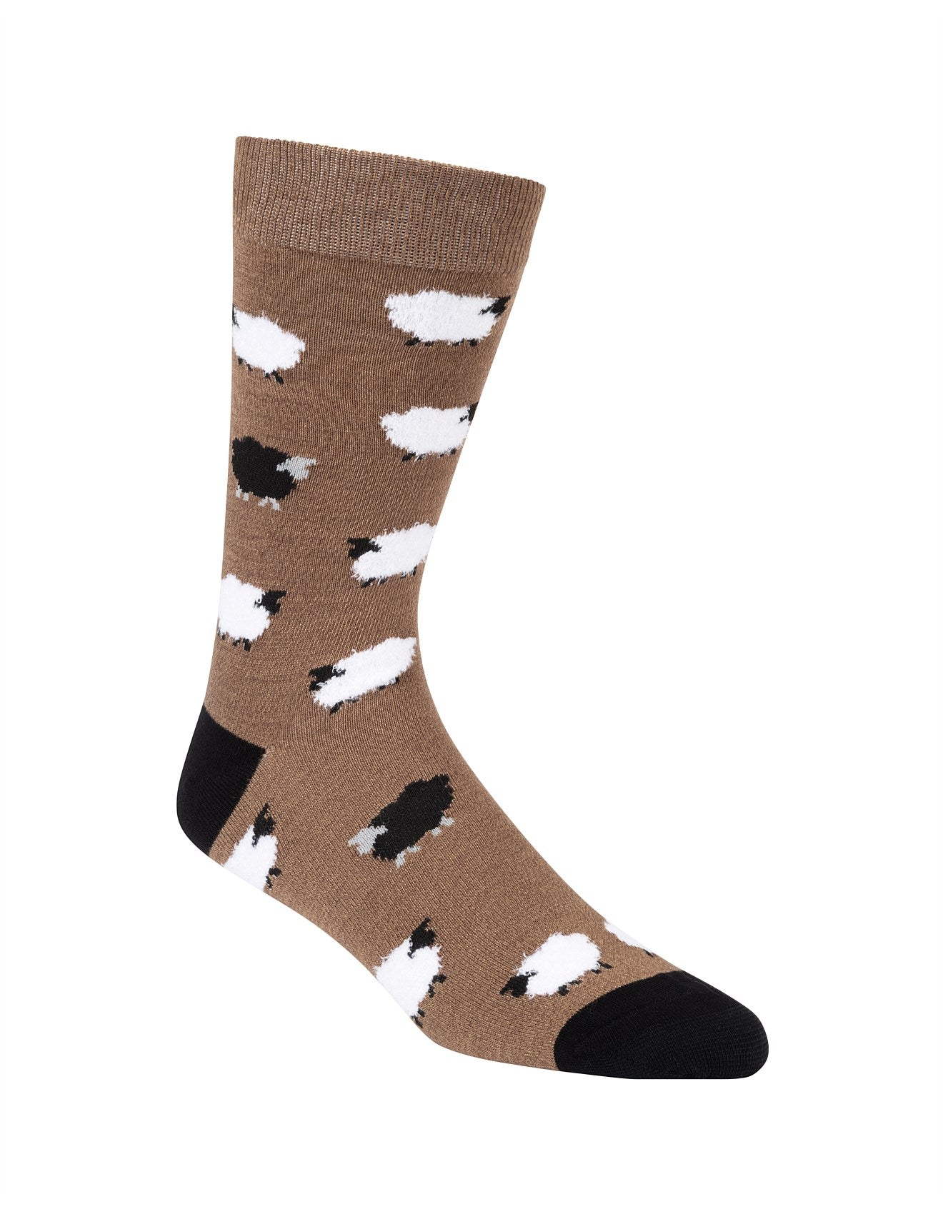 Fluffy Black Sheep Men's Bamboo Crew Socks