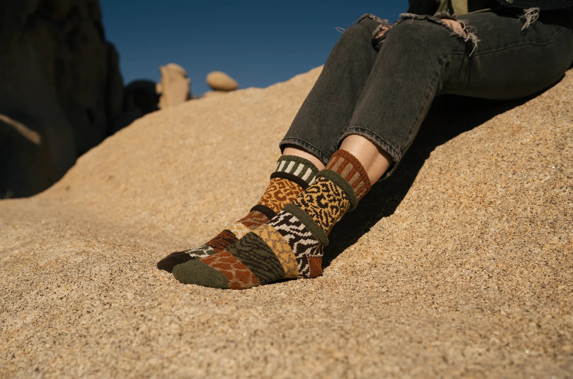 Savanna Recycled Cotton Crew Socks - The Sockery