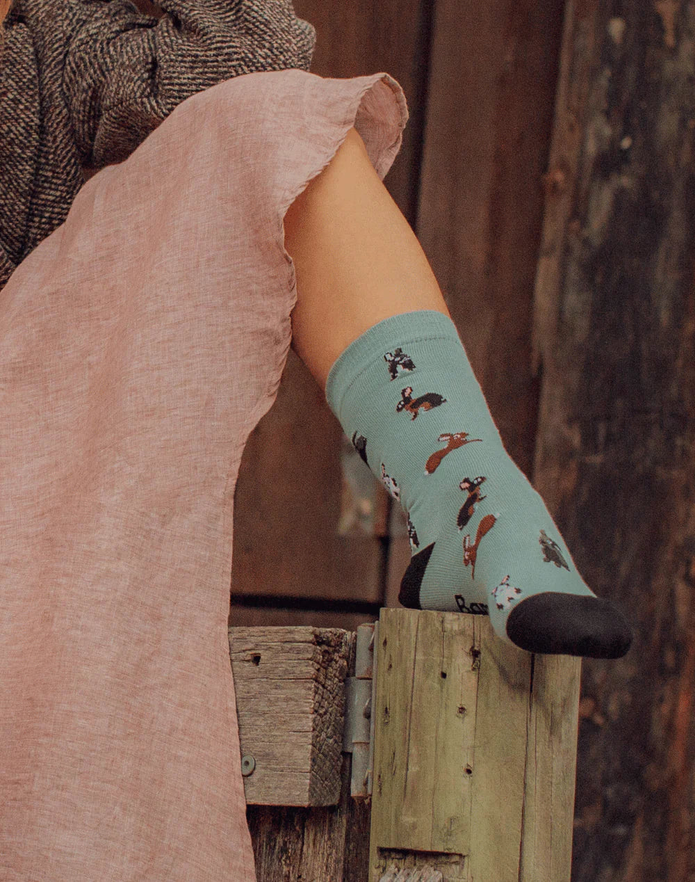 Bunny Rabbit Women's Bamboo Crew Socks