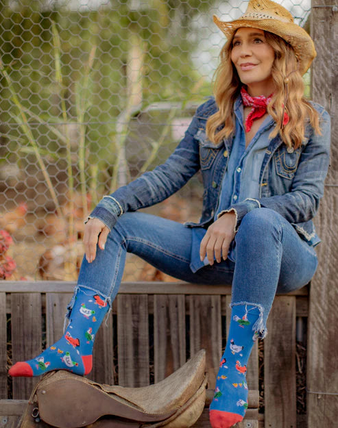 Miss Clucky Women's Bamboo Crew Socks