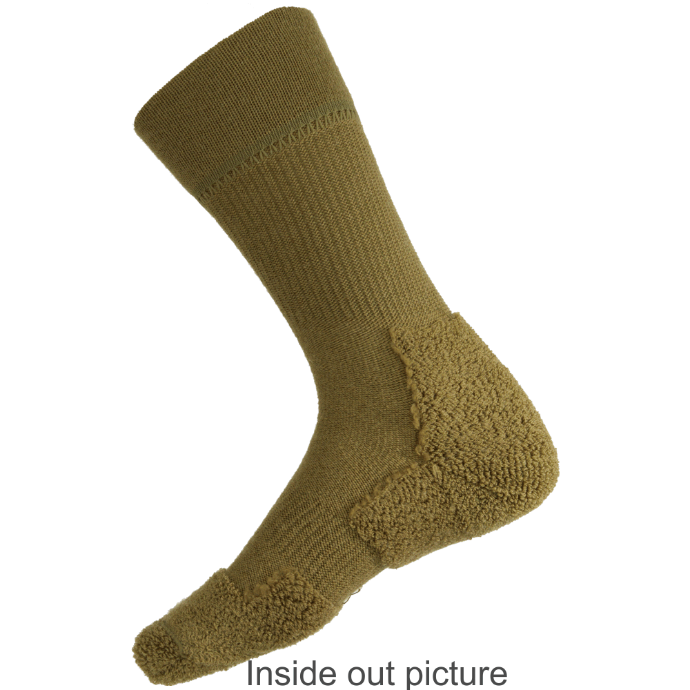Feet First Heavy Duty Wool Work Socks in Khaki - Aussie Made