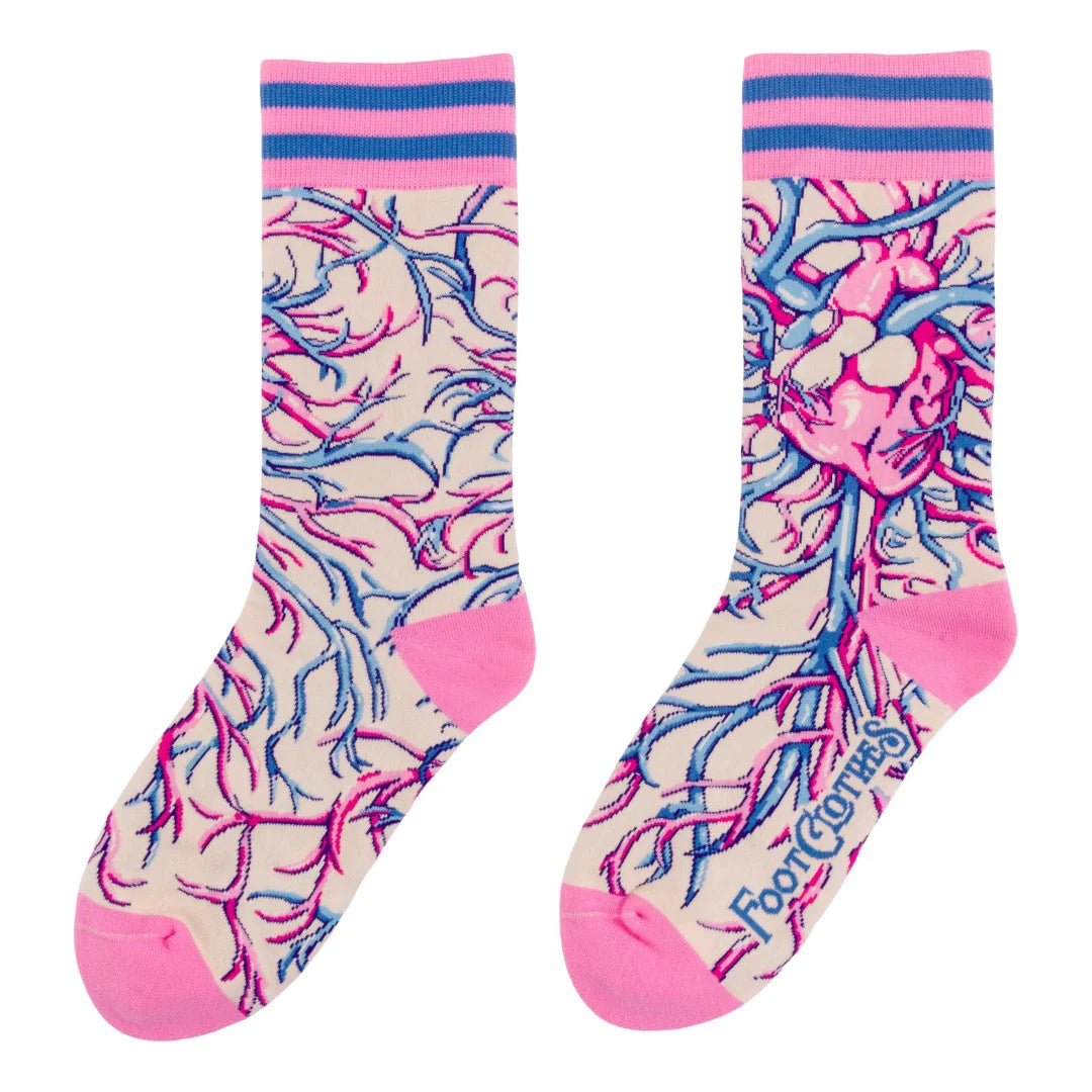 Weird Anatomy Aortic Entanglement Crew Socks