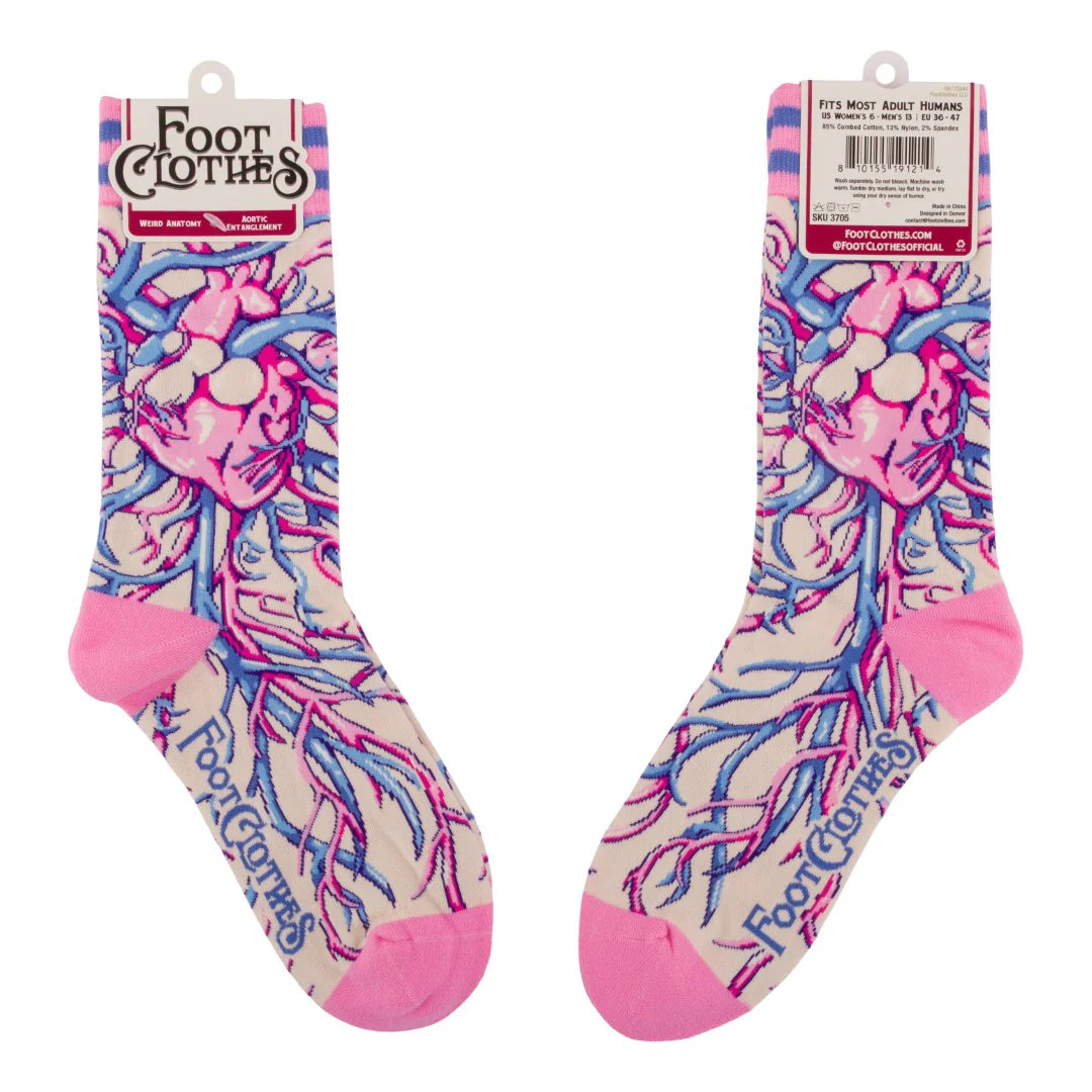Weird Anatomy Aortic Entanglement Crew Socks