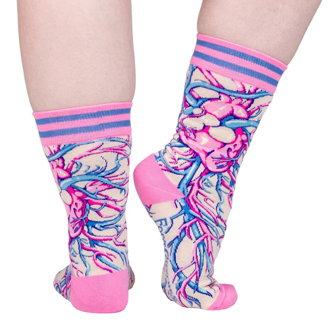 Weird Anatomy Aortic Entanglement Crew Socks