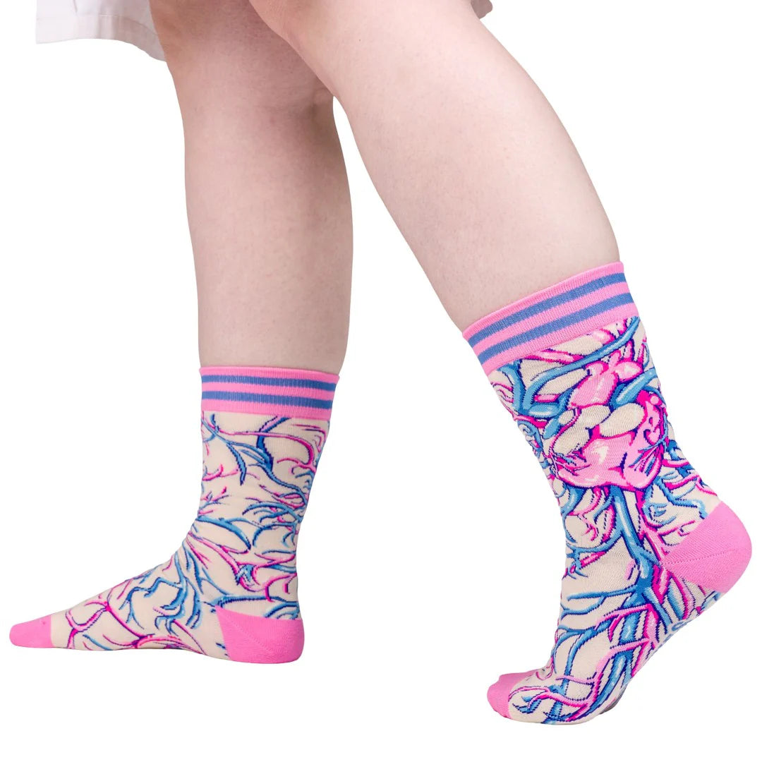 Weird Anatomy Aortic Entanglement Crew Socks