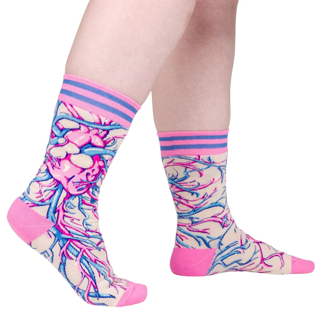 Weird Anatomy Aortic Entanglement Crew Socks