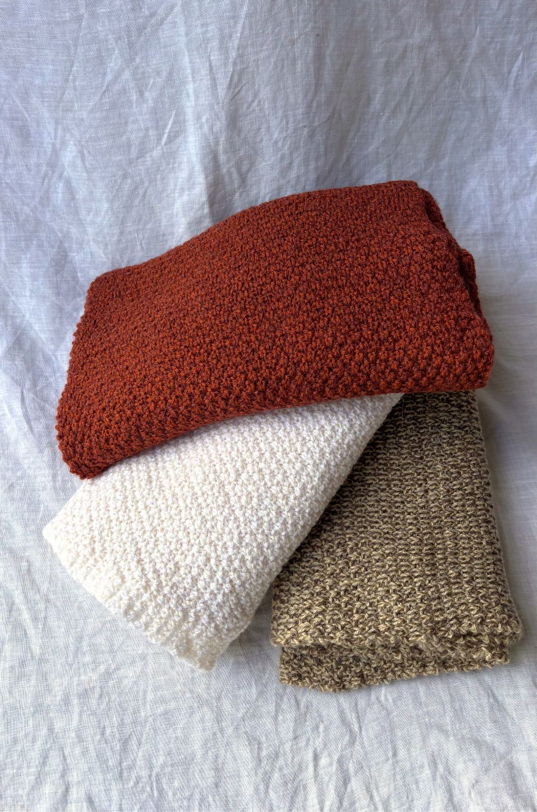 Aria Scarf Alpaca and Merino Wool in Cinnamon