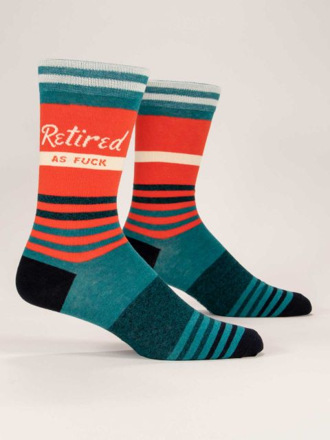 Retired as Fuck Men's Crew Socks - The Sockery