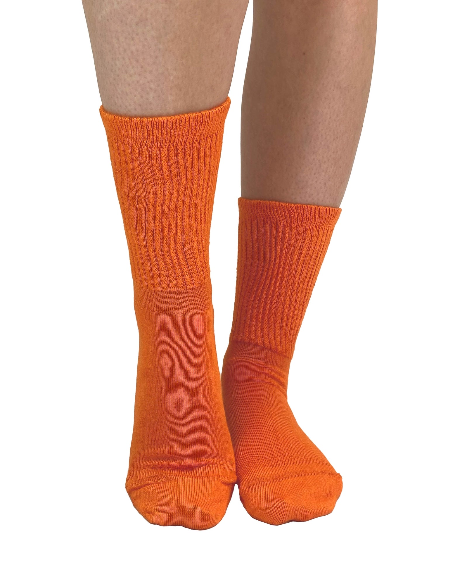 Extra Wide Bamboo Super Soft Socks - Orange