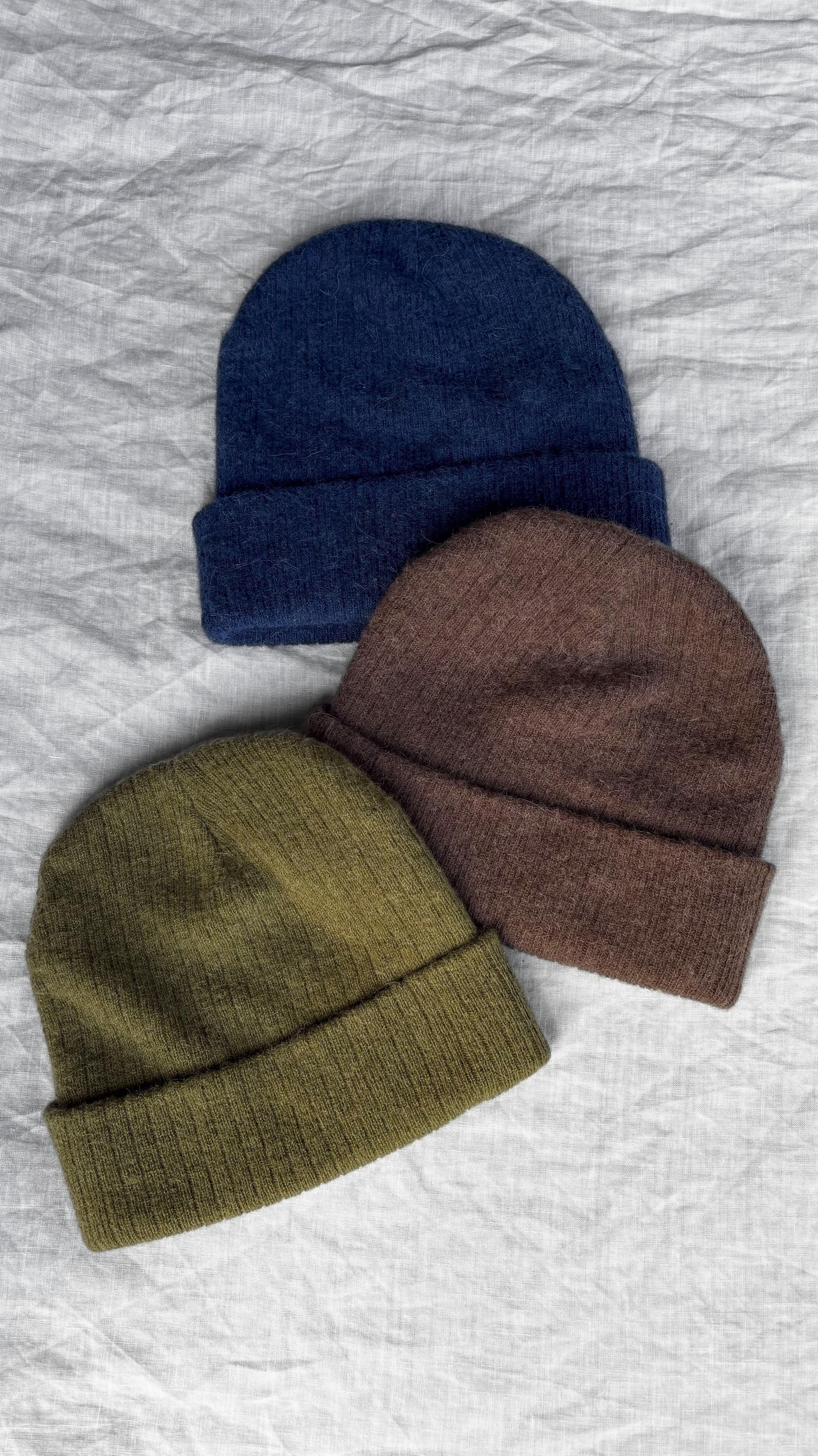 Exceptionally Warm Luxury Alpaca Blend Beanie in Sage