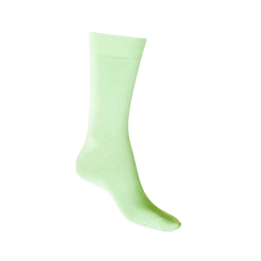 Cotton Crew Sock with Tough Toe in Mint - Aussie Made - The Sockery