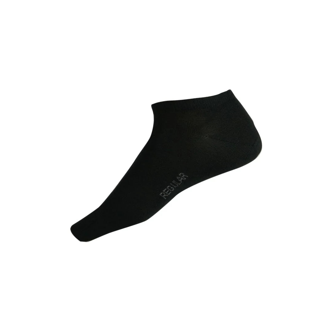 Cotton Ankle Socks In Black - Aussie Made