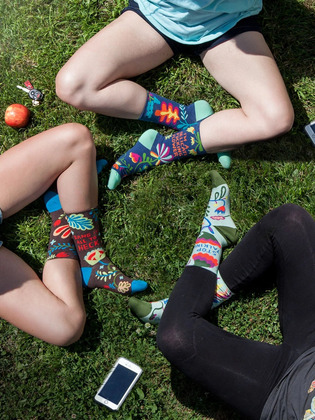 Stop Talking Women's Crew Sock - The Sockery