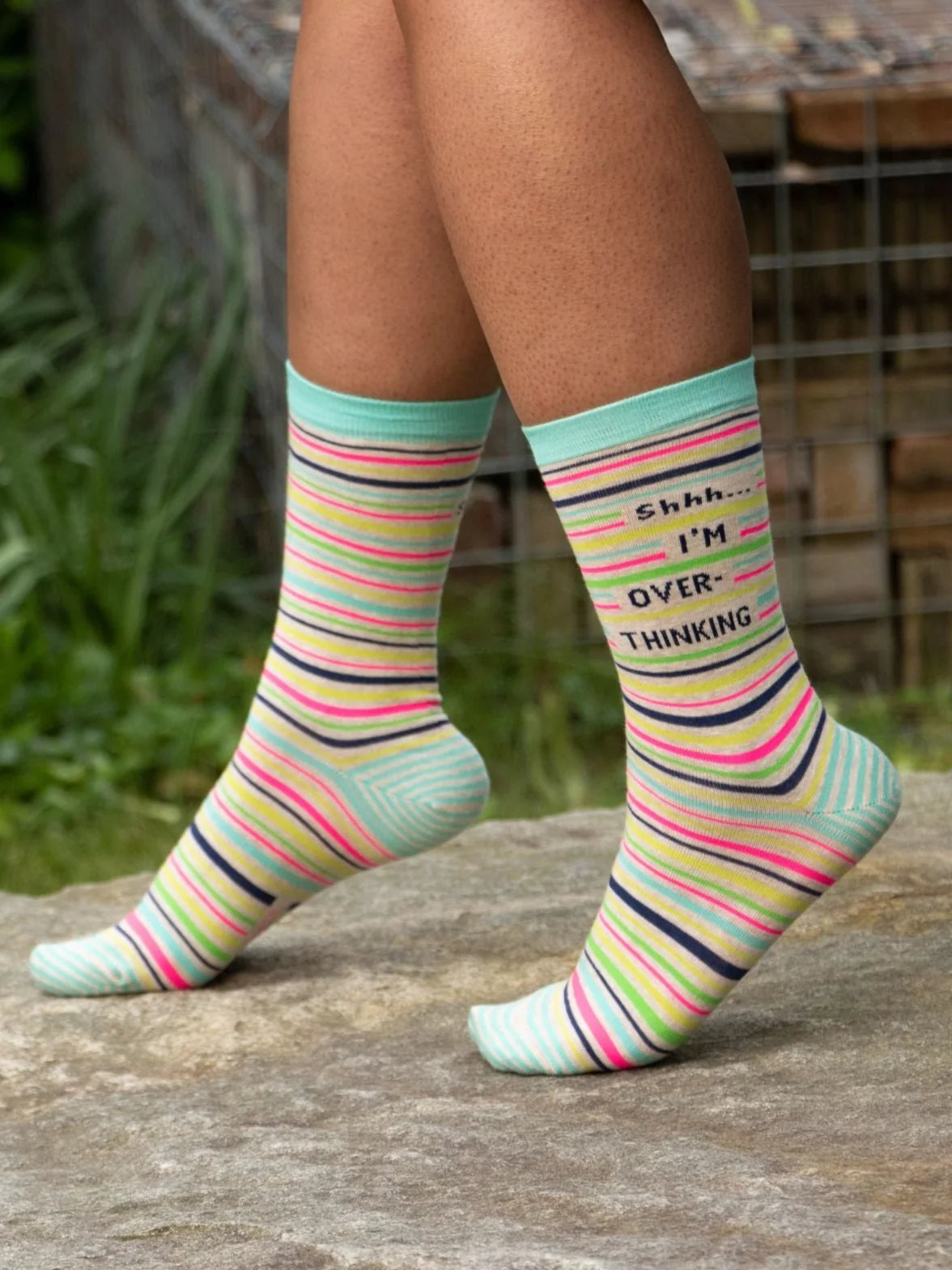 Shhh... I'm Overthinking Women's Crew Socks