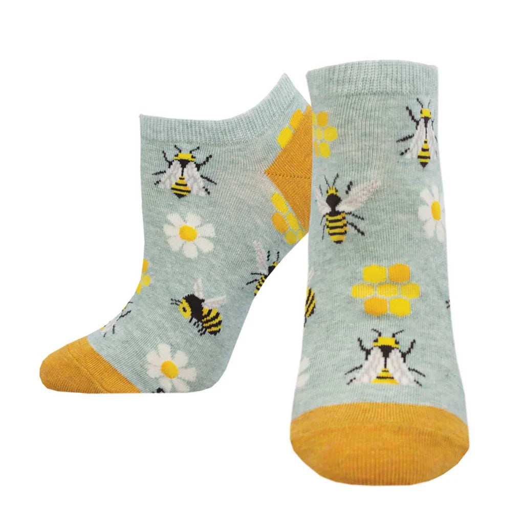 To Bee or Not to Bee Women's No Show Socks - The Sockery