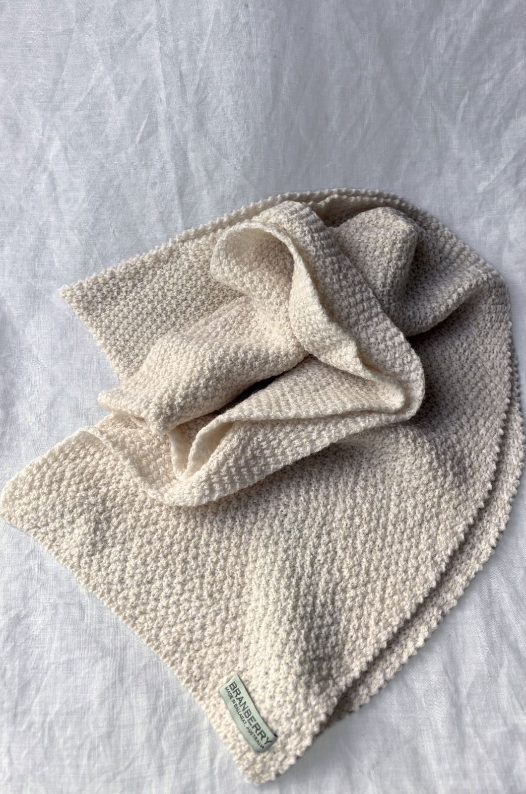 Aria Scarf Alpaca and Merino Wool in Linen