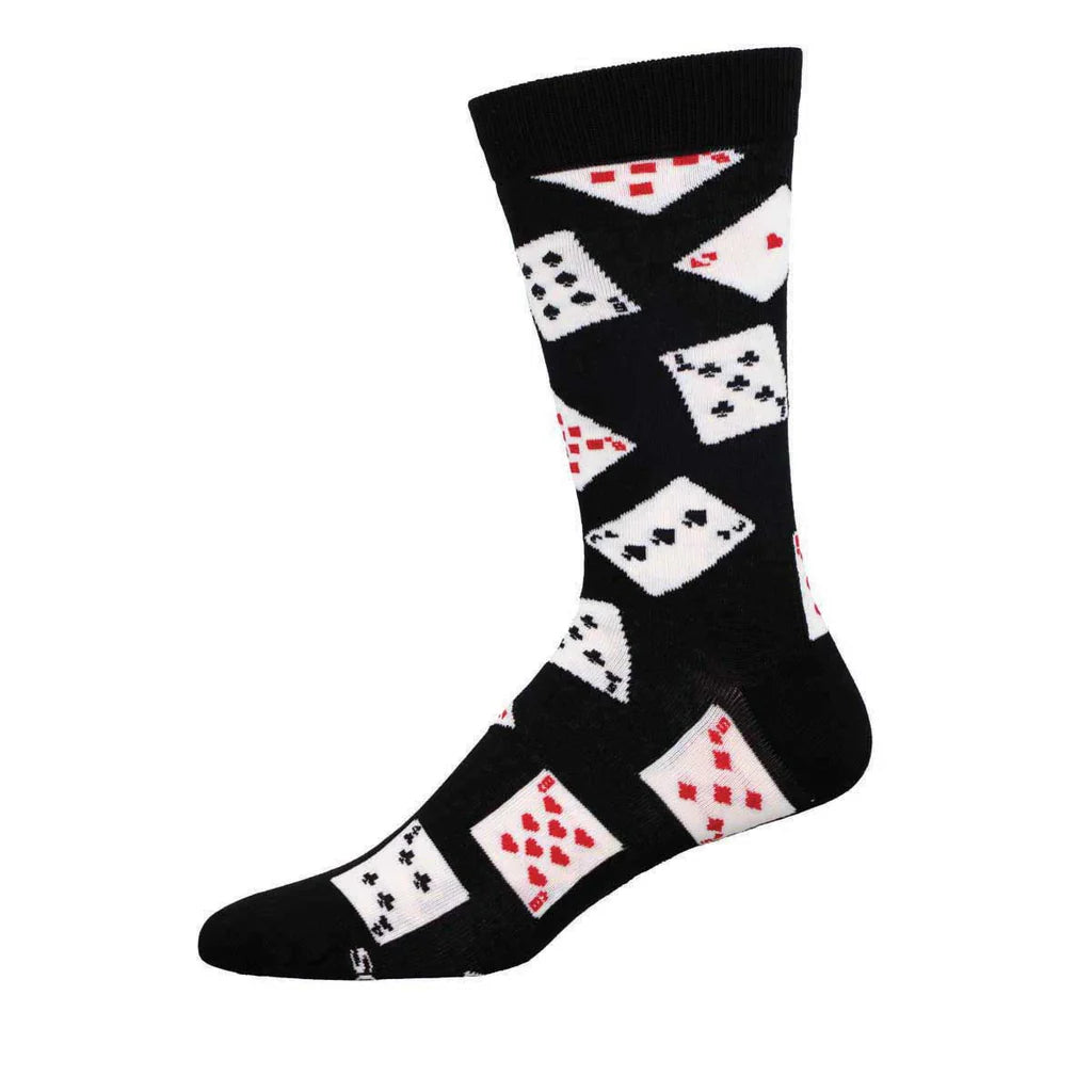 Deal me in Men's Crew Socks - The Sockery