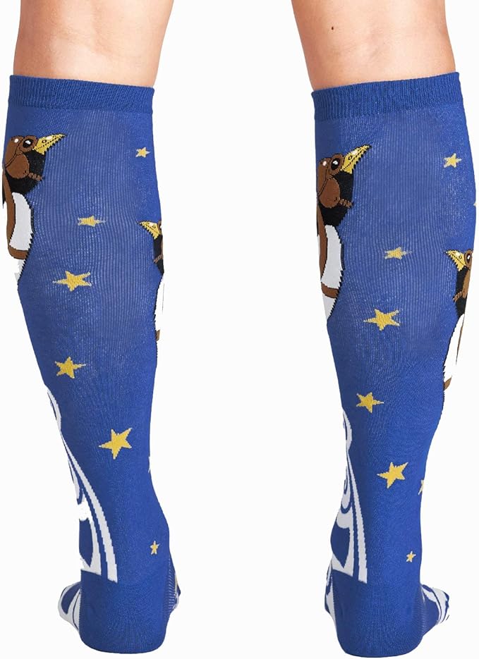 Penguin Taking Flight Women's Knee High Socks - The Sockery