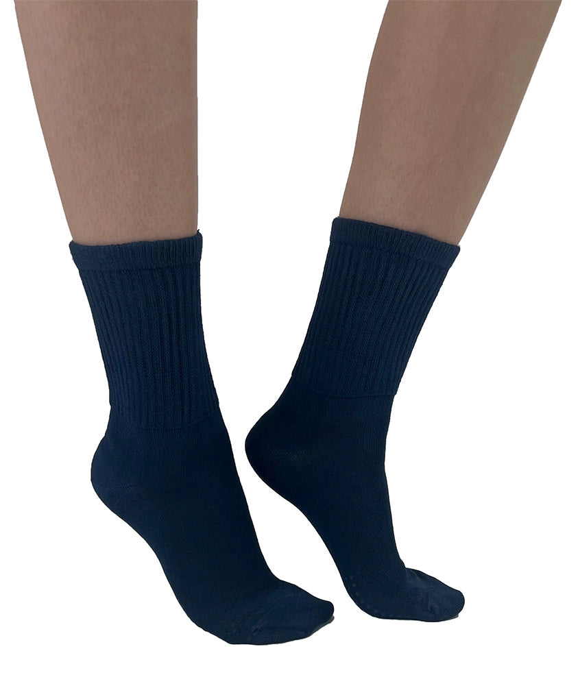 Extra Wide Bamboo Super Soft Socks - Navy