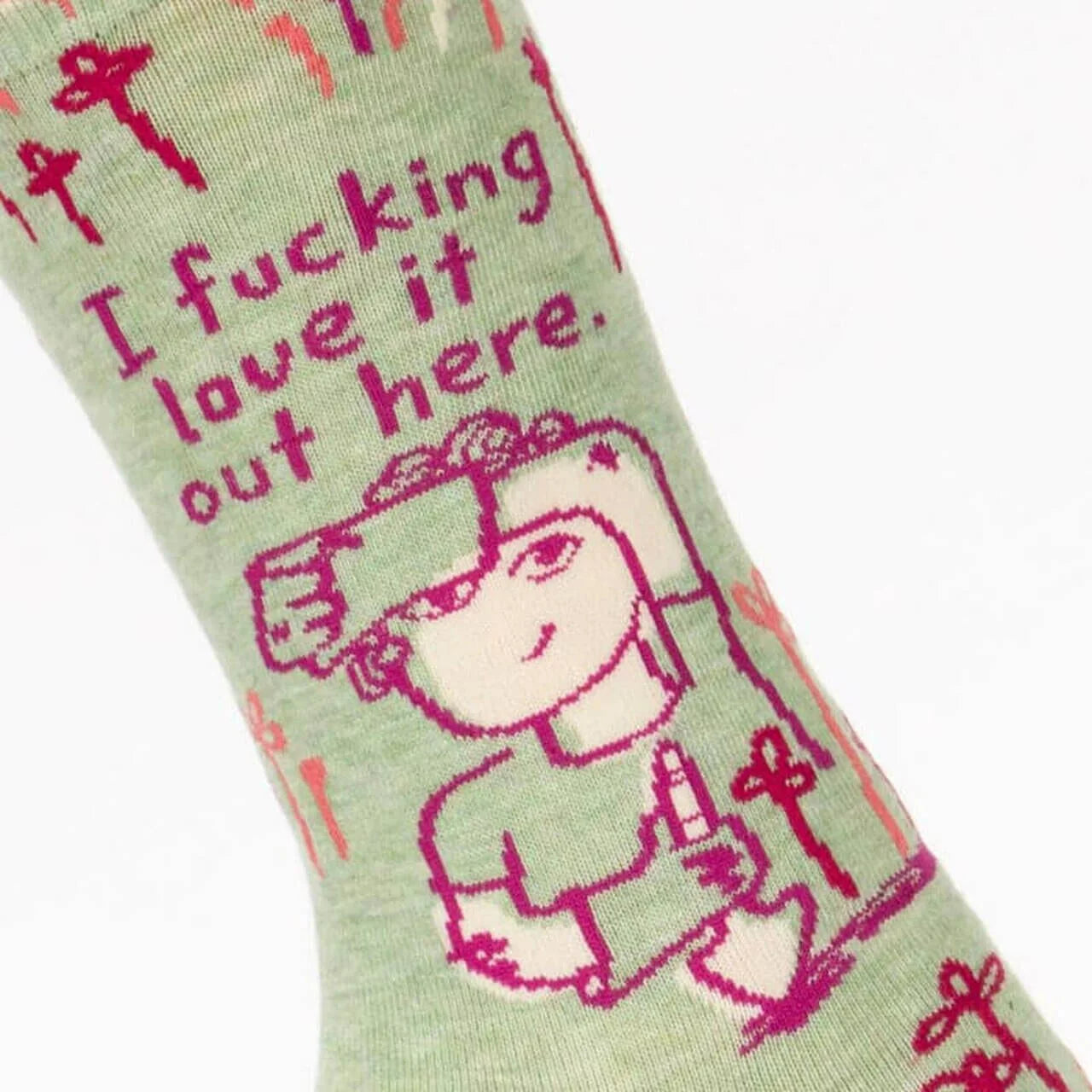 I fucking love it out here Women's Crew Sock - The Sockery
