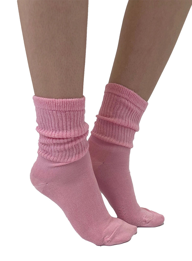 Extra Wide Bamboo Super Soft Socks - Baby Pink