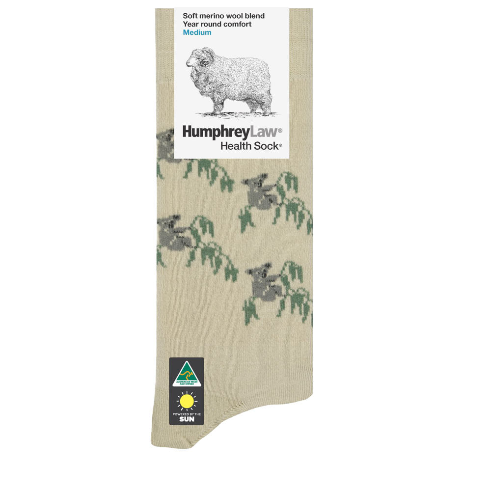 Koala Merino Wool Women's Crew Socks - Aussie Made - The Sockery