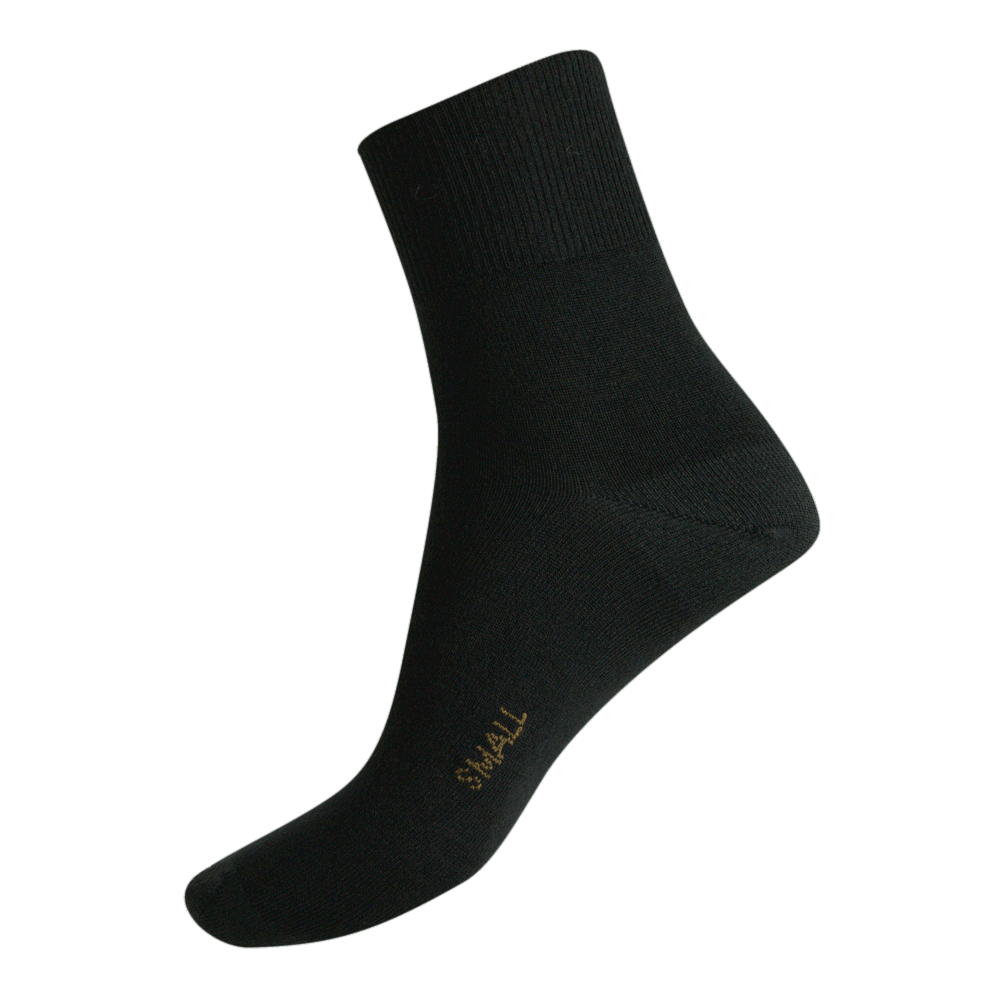 black short wool sock humphrey law - The Sockery