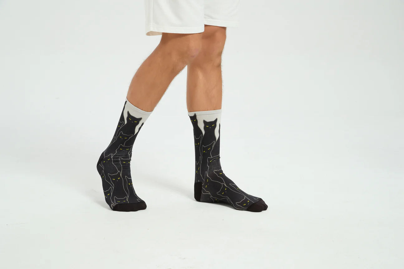 Nine Lives Men's Bamboo Crew Socks