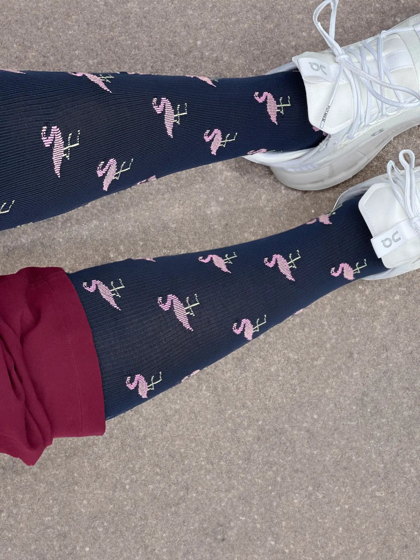 Fancy Flamingo Women's Bamboo Compression Socks - The Sockery