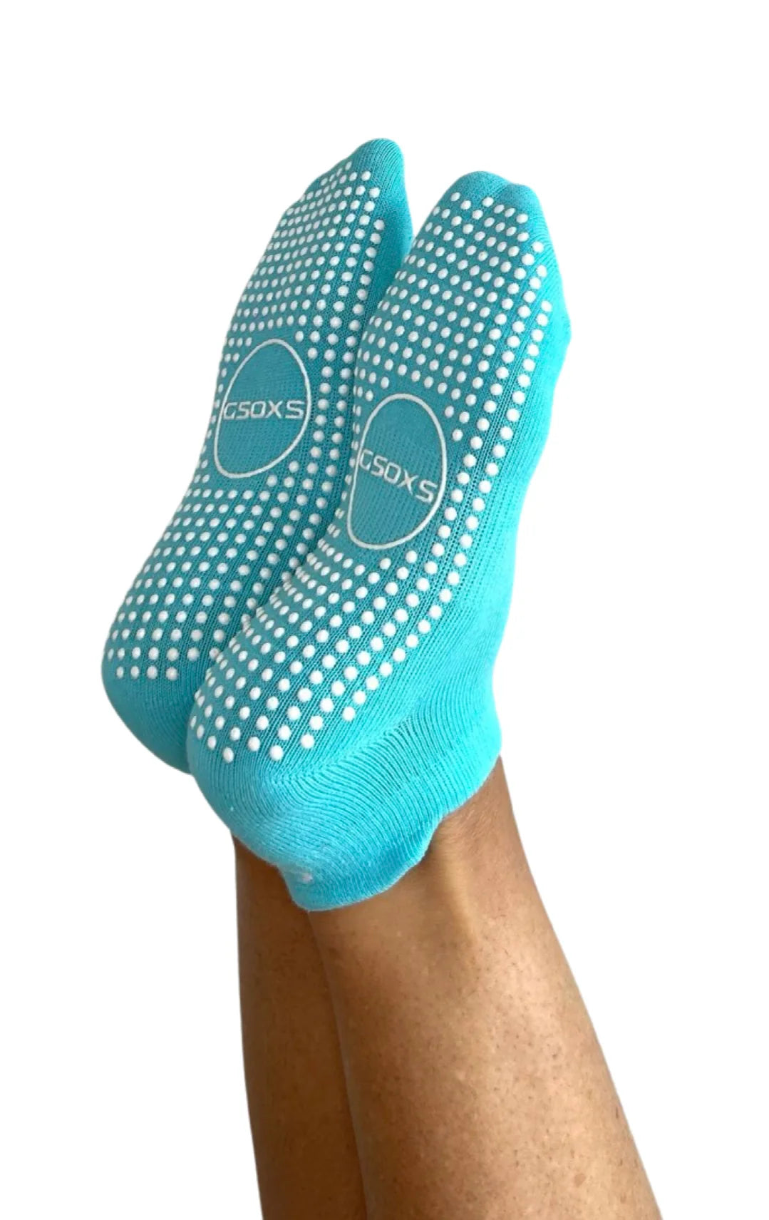Ankle Grip Socks in Baby Blue - The Sockery