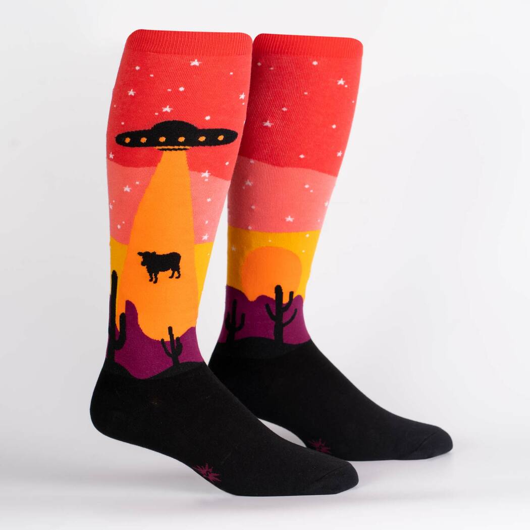 Area 51 Knee High Sock in Extra Stretchy for Wide Calves