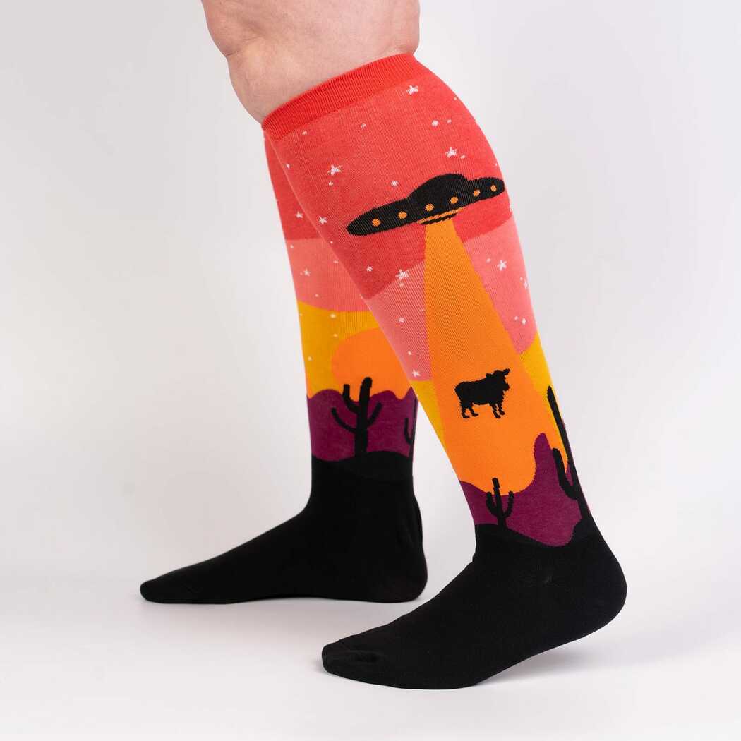 Area 51 Knee High Sock in Extra Stretchy for Wide Calves