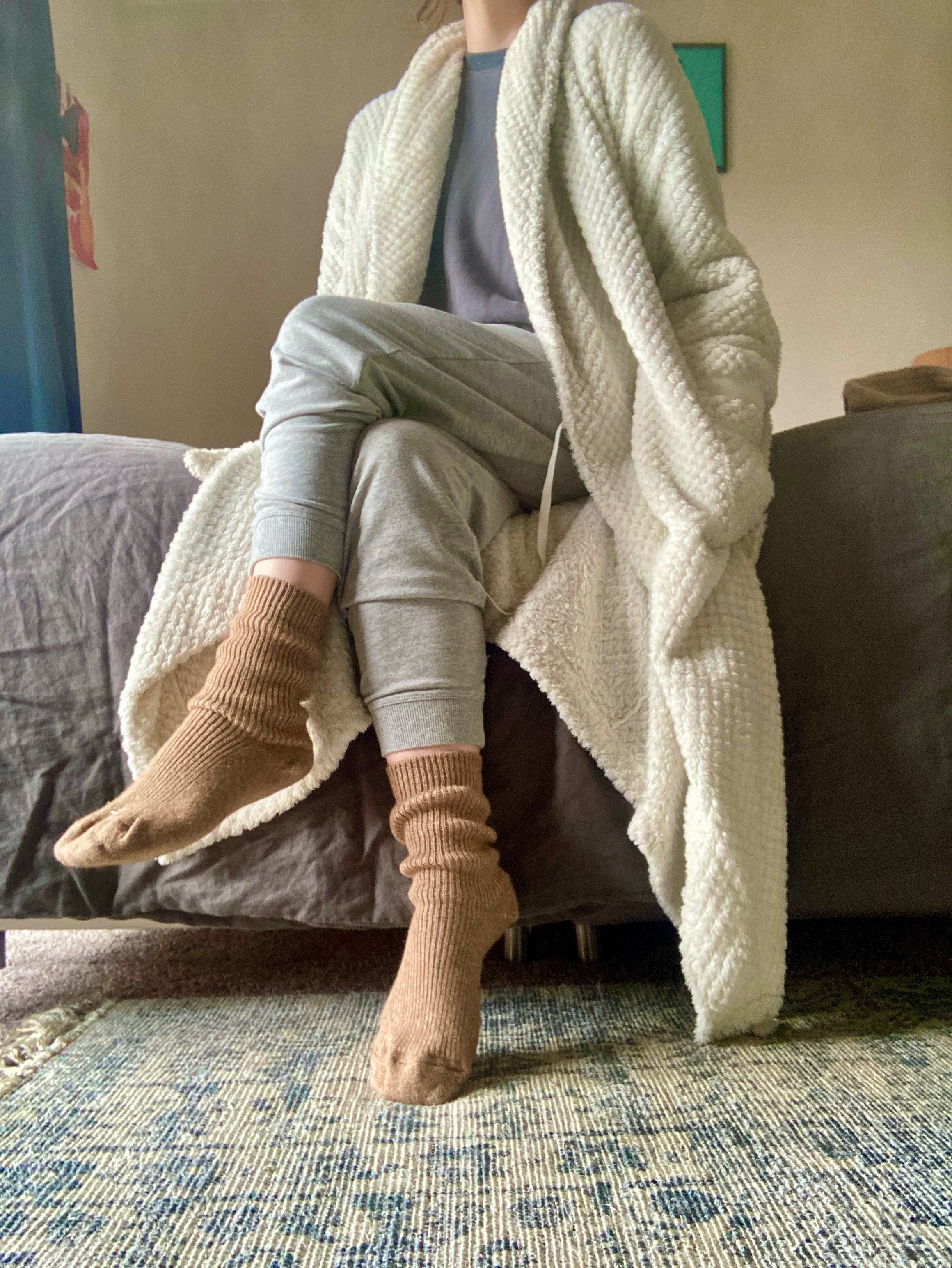 Camelia Camel/Wool/Cotton/Hemp Crew Socks