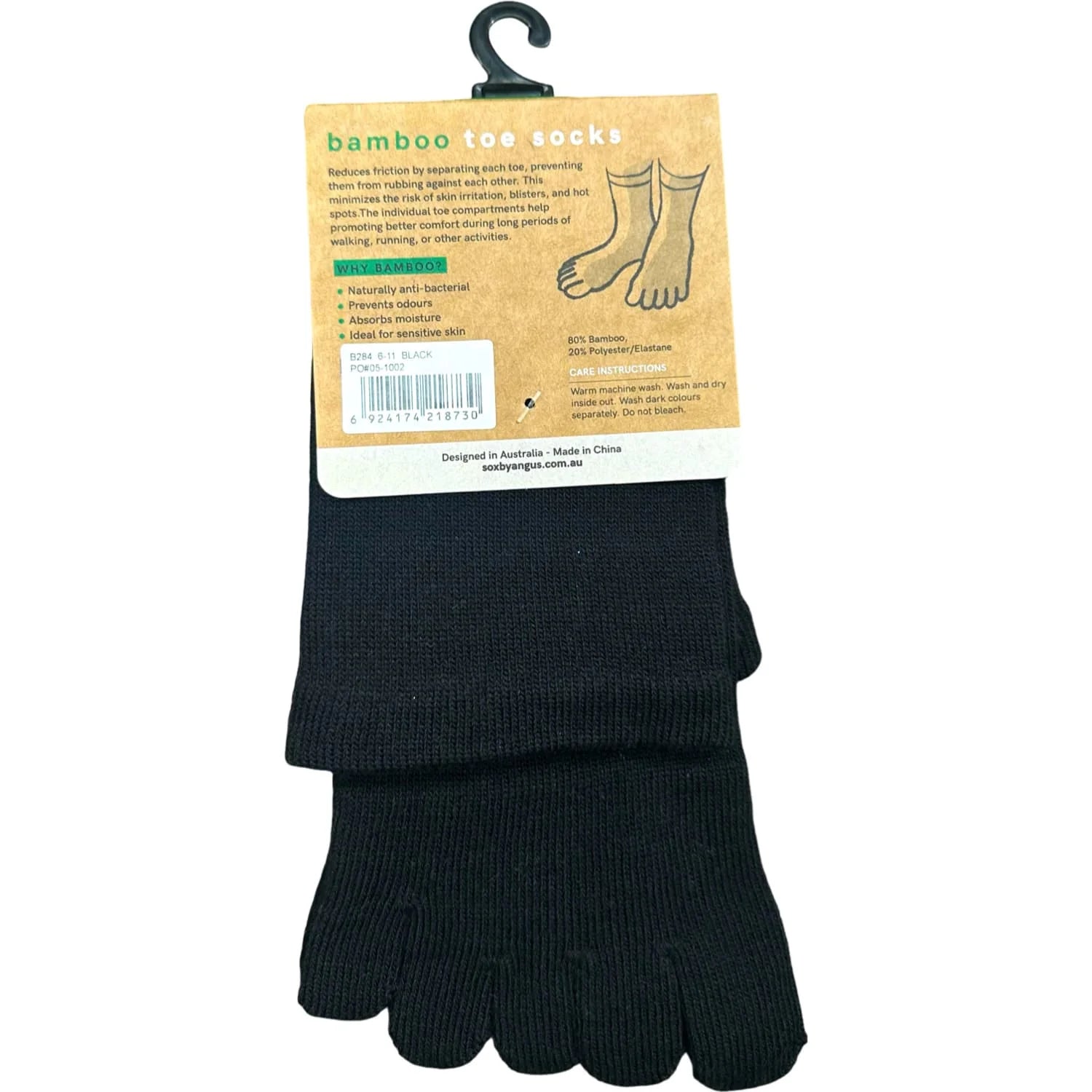 Toe Socks Bamboo - Comfort Top