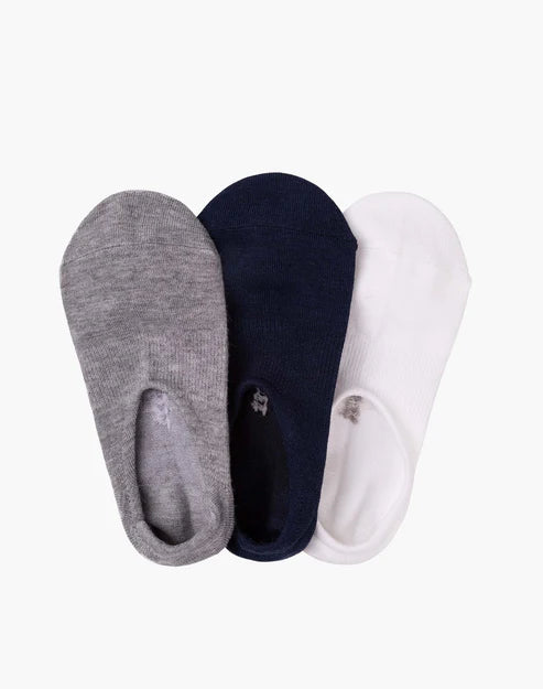 No Show Women's Bamboo Socks - 3 Pack - Ink Blue - The Sockery