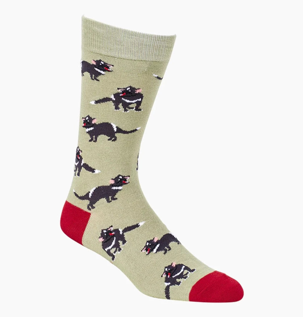 Tassie Devil Men's Bamboo Socks - The Sockery