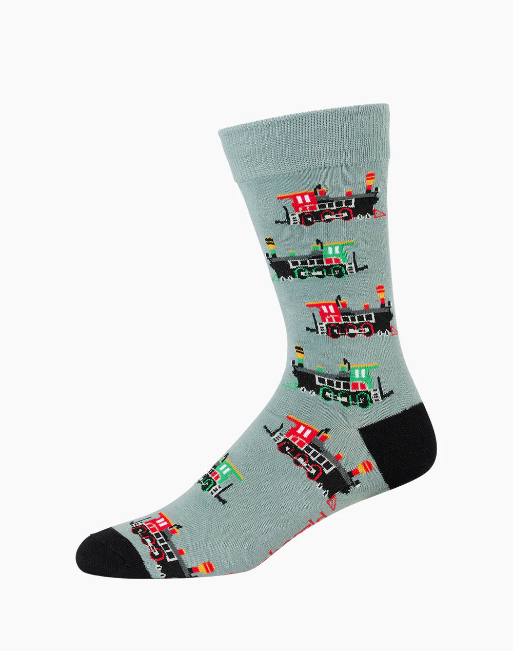 Steam Train Men's Bamboo Crew Socks - The Sockery